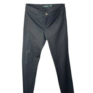 Lauren Ralph Lauren Black Straight-Leg Dress Pants Size 4P
